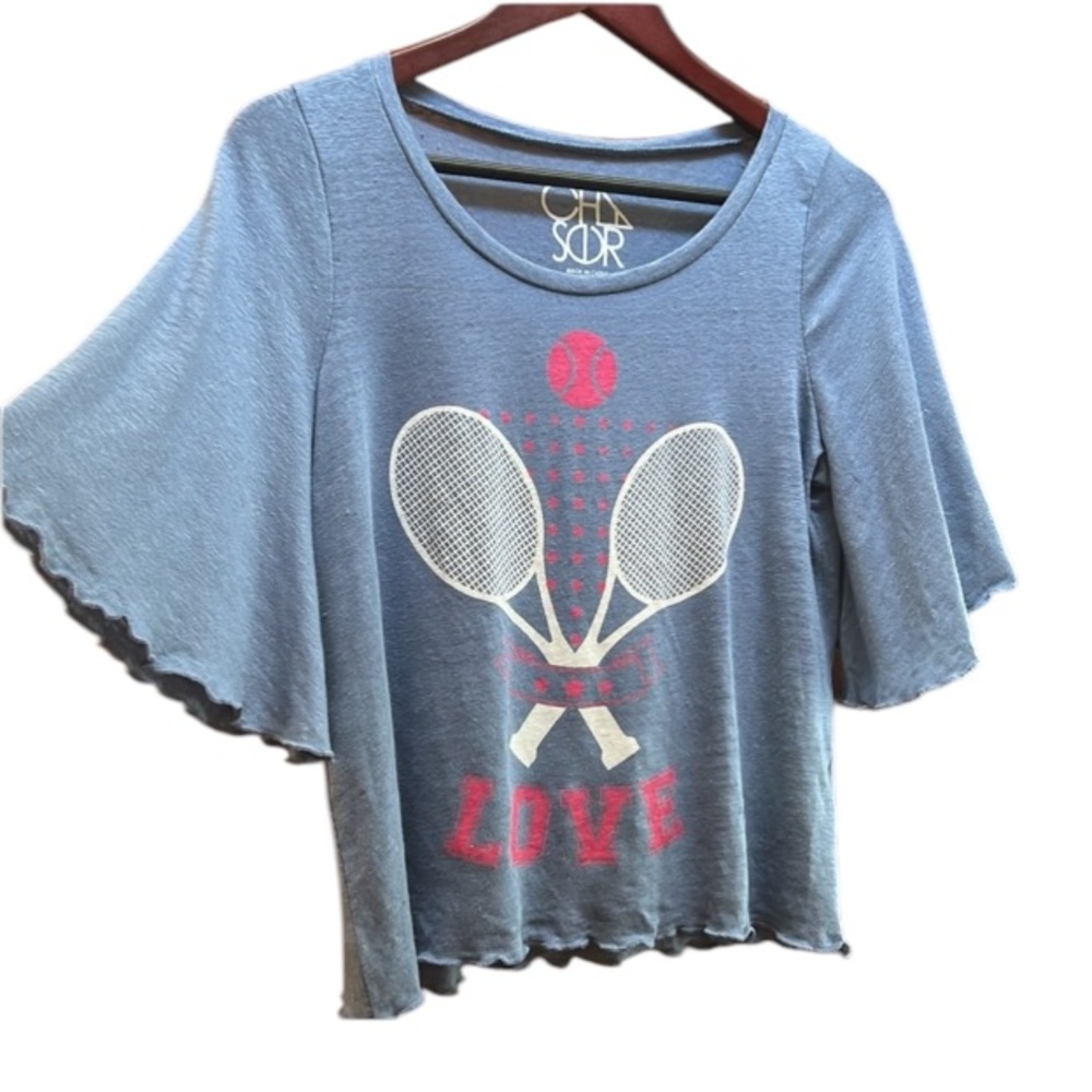 Chaser Top Tennis, Pickleball Linen Crop  Size S